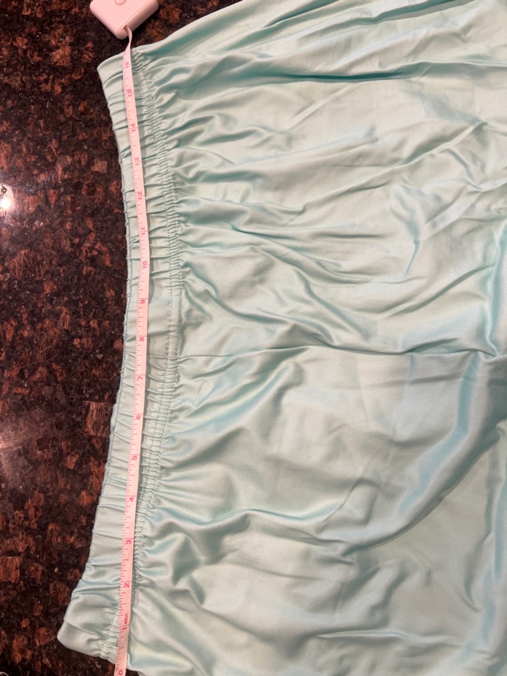 Light Aqua Elastic Waist Short/Shirt set